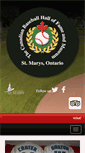 Mobile Screenshot of baseballhalloffame.ca