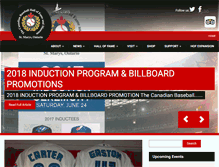 Tablet Screenshot of baseballhalloffame.ca